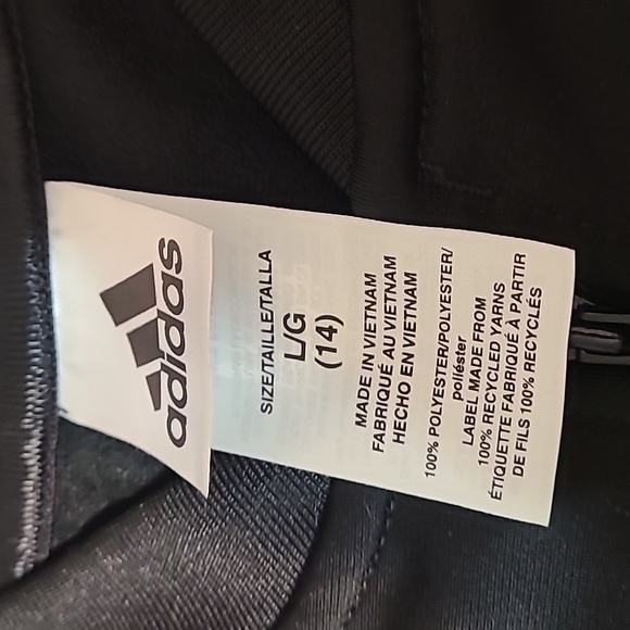 Adidas Zipper down sweater, size 14 - Picture 3 of 5